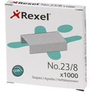 REXEL GRAPAS 23/ 8 GALVANIZADAS 1.000-PACK 2101054